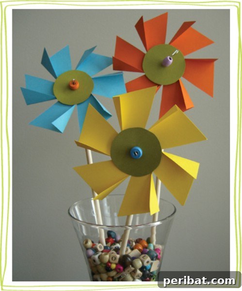 Flower Pinwheels