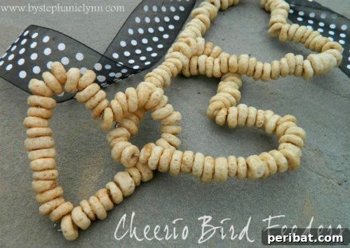 Hanging Cheerios Bird Feeders