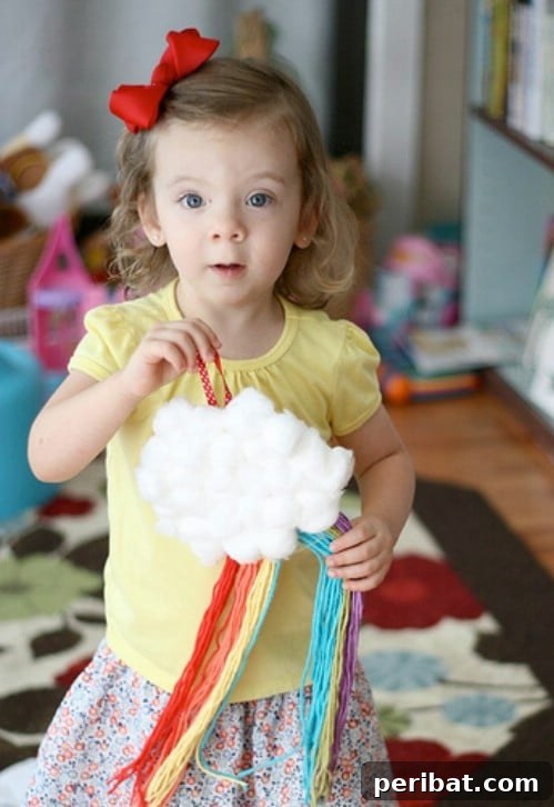 Cotton Ball Rainbow