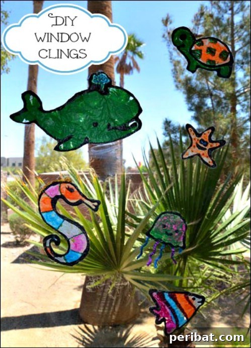 Homemade Window Clings