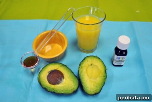 50 Natural Summer Glow Elixirs 11 Avocado Orange Exfoliating Mask