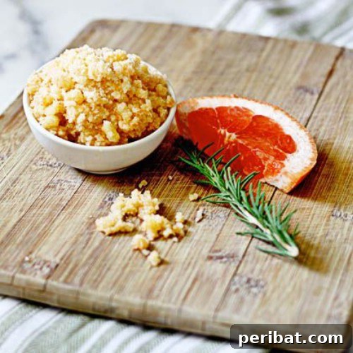 50 Natural Summer Glow Elixirs 51 Grapefruit Rosemary Foot Scrub