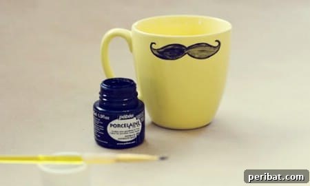 50 Handmade Father's Day Gifts That Show You Care 11 Mustache Mug