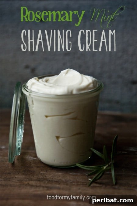 50 Handmade Father's Day Gifts That Show You Care 13 Rosemary Mint Shaving Cream