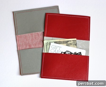 50 Handmade Father's Day Gifts That Show You Care 40 Simple Stitched Vinyl Wallet