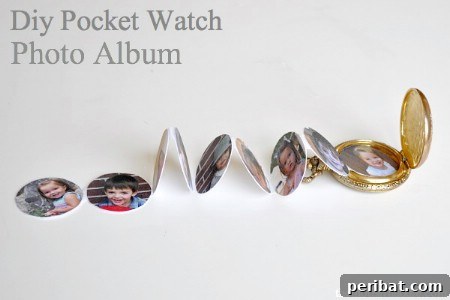 50 Handmade Father's Day Gifts That Show You Care 5 Accordion Pocket Watch Photo Album