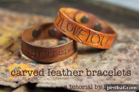 50 Handmade Father's Day Gifts That Show You Care 42 Carved Leather Bracelet