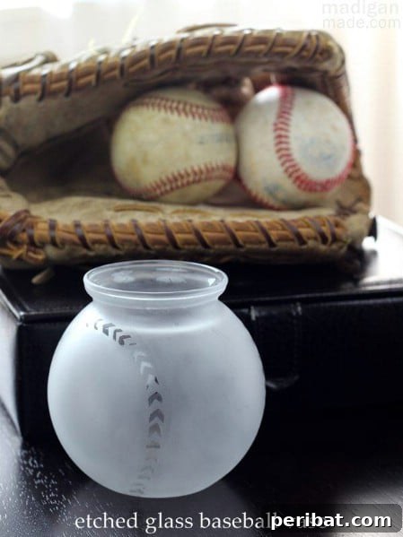 50 Handmade Father's Day Gifts That Show You Care 47 Baseball Glass Vase