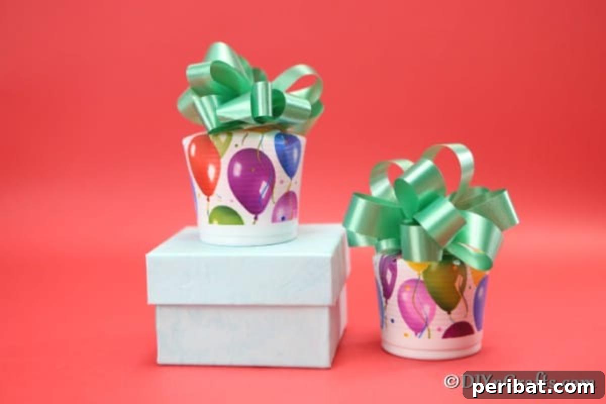Two completed cookie boxes sitting on a red surface