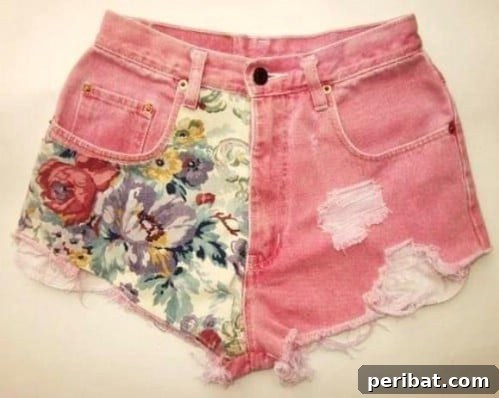 40 Smart & Easy DIY Shorts for Summer 14 DIY fabric paneled shorts to update style or cover imperfections