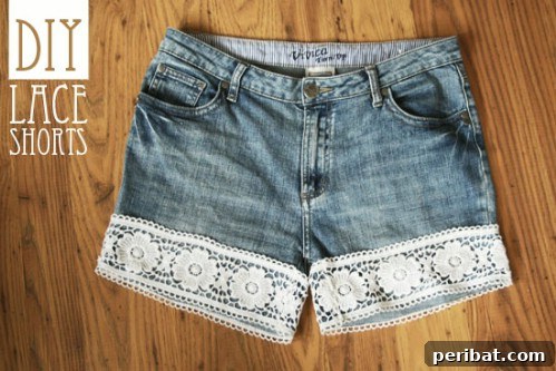 40 Smart & Easy DIY Shorts for Summer 10 Easy DIY lace hemmed shorts for an elegant and refreshed look