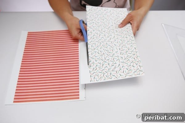 Enchanting Paper Gnome Homes for Your Garden 14 Cutting paper to create a fairy house base