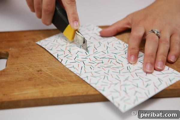 Enchanting Paper Gnome Homes for Your Garden 15 Cutting paper for the base of a gnome house door
