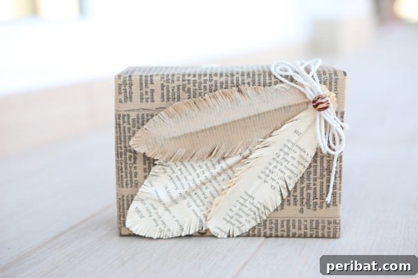 How to Make Decorative Feathers from Old Books