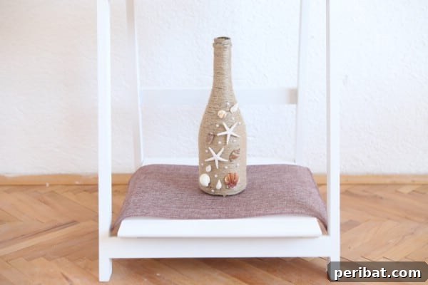 Gorgeous Rustic Nautical Wine Bottle Decor