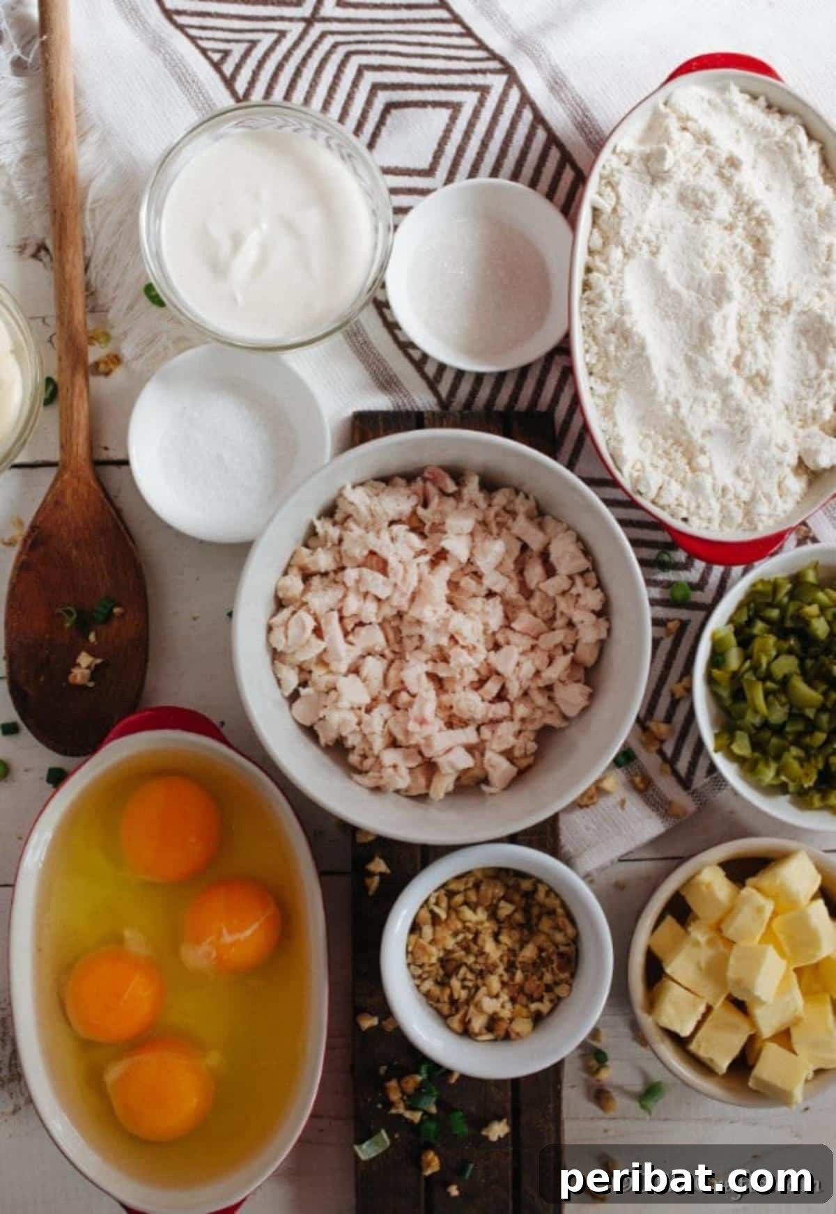 Golden Puffs, Creamy Chicken Salad 7 Ingredients for homemade chicken salad and homemade puff pastry