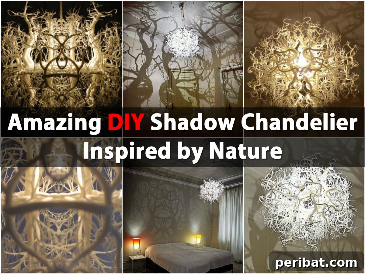 Craft a Botanical Shadowplay Chandelier 2 shadow chandelier