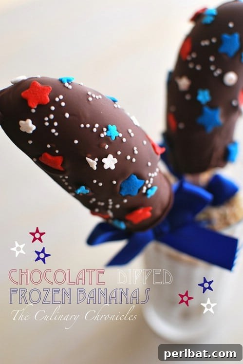 Savoring Freedom Delectable Fourth of July Desserts 20 Chocolate Dipped Frozen Bananas
