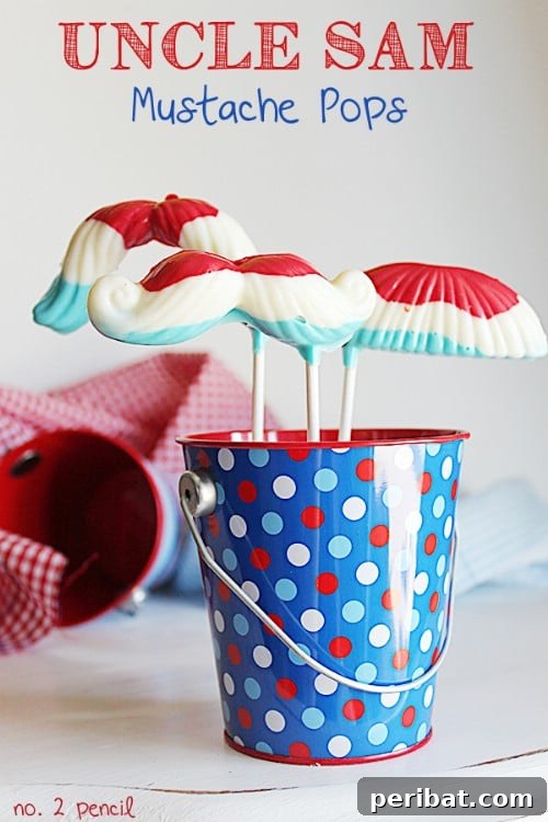 Savoring Freedom Delectable Fourth of July Desserts 25 Uncle Sam Mustache Pops