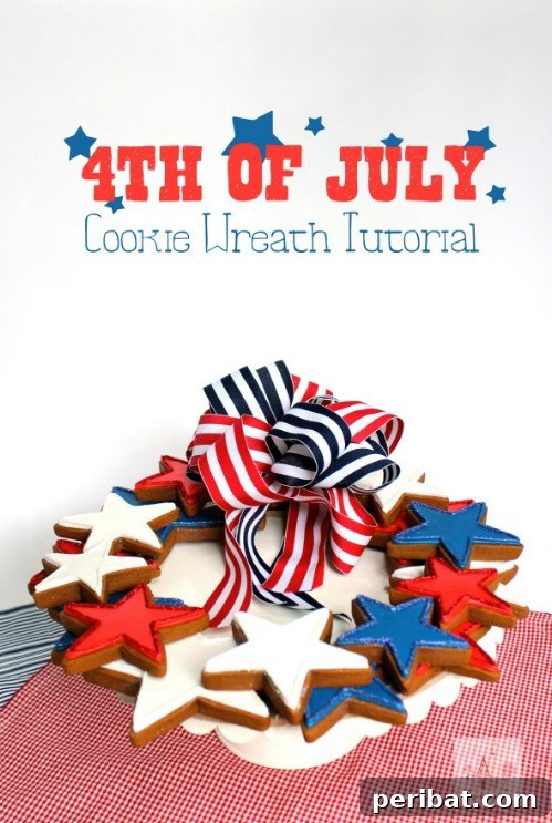 Savoring Freedom Delectable Fourth of July Desserts 33 Patriotic Cookie Wreath