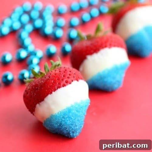 Savoring Freedom Delectable Fourth of July Desserts 6 Red White and Blue Dipped Strawberries