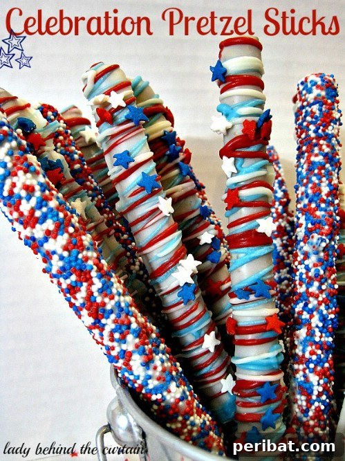 Savoring Freedom Delectable Fourth of July Desserts 8 Celebration Pretzel Sticks