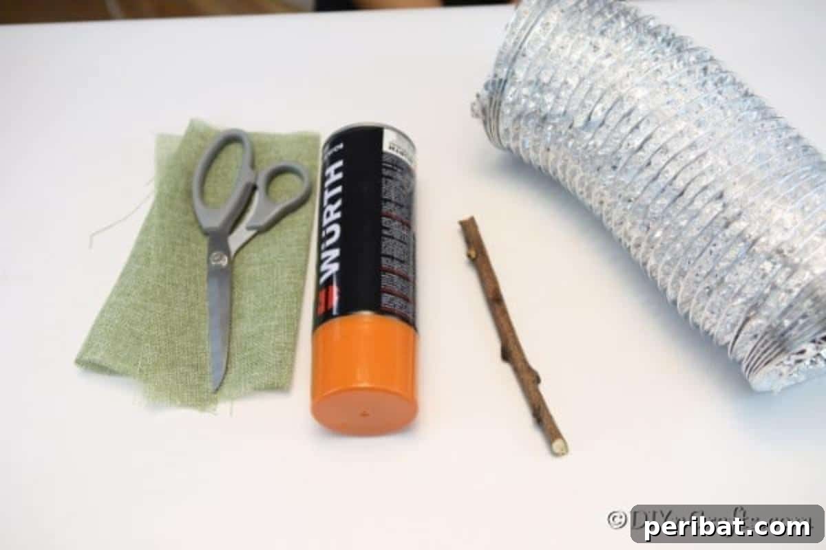 Easy DIY Dryer Vent Pumpkins Video Tutorial Included 6 Supplies needed for making dryer vent pumpkin decor
