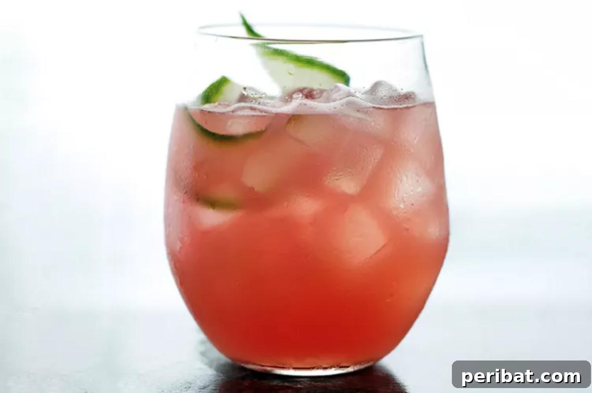40 Ultimate Summer Sips to Beat the Heat 30 Watermelon Cucumber Cocktail
