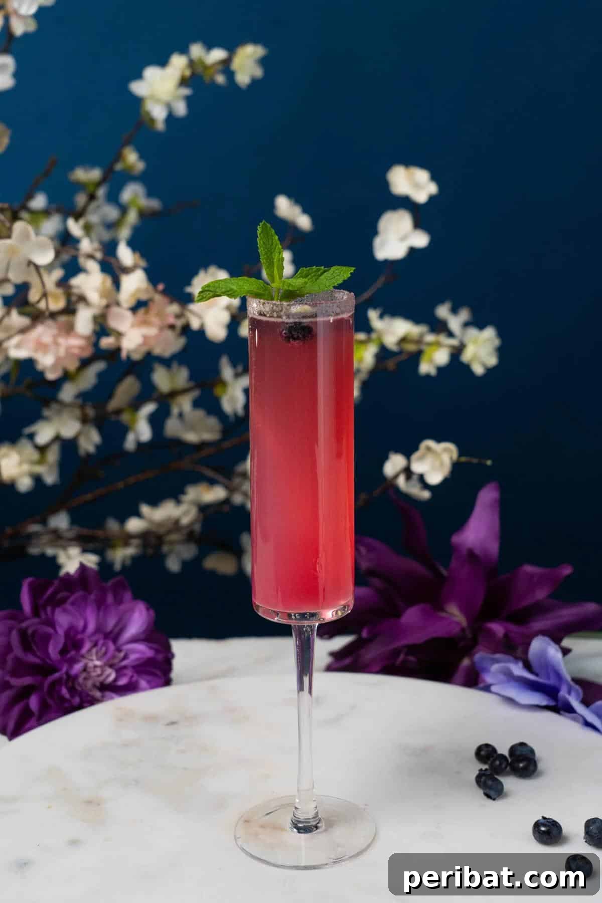 40 Ultimate Summer Sips to Beat the Heat 31 Blueberry French 75