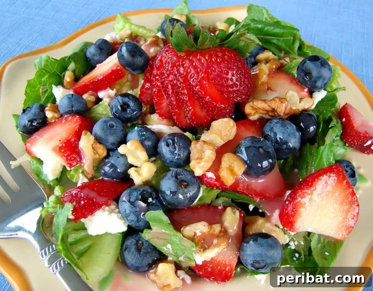 30 Must-Have Sides for Your July 4th Celebration 13 Red, White, and Blue Berry Green Salad