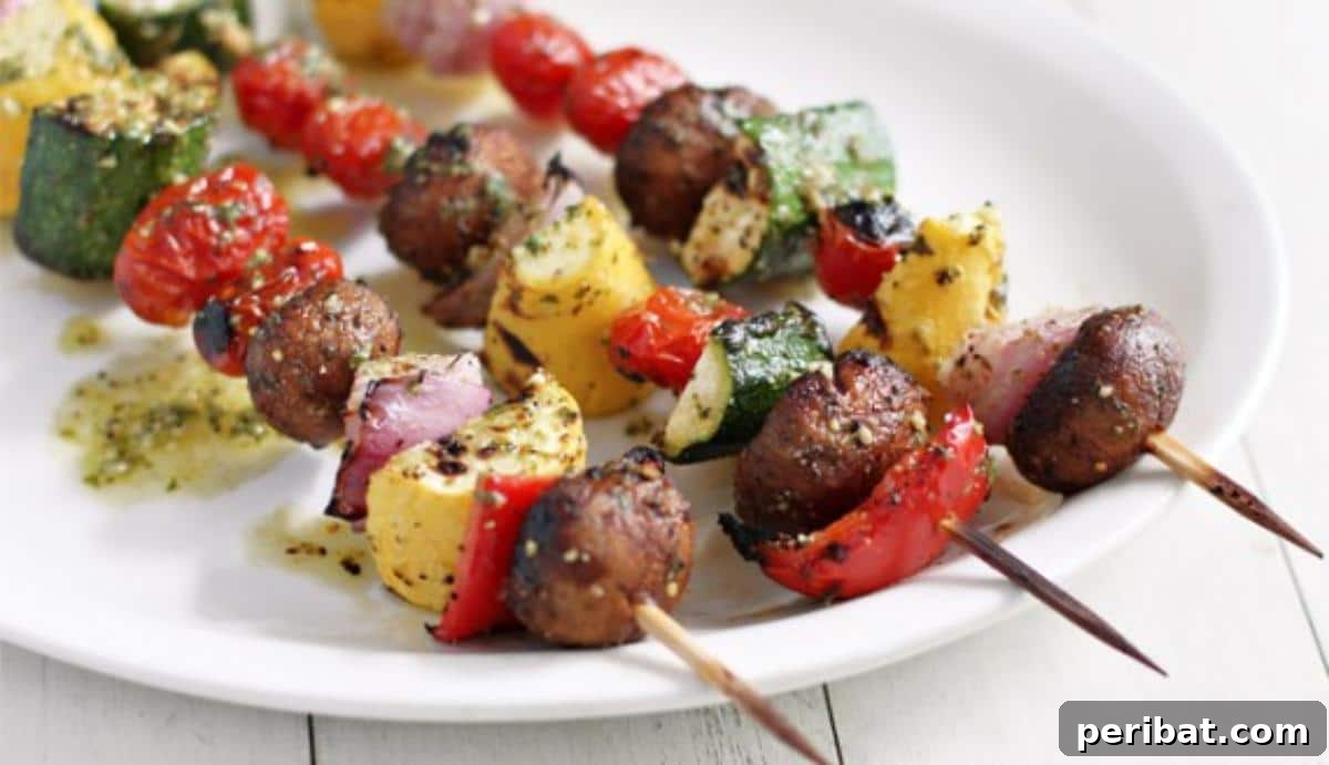 30 Must-Have Sides for Your July 4th Celebration 14 Grilled Vegetable Skewers with Pesto Vinaigrette
