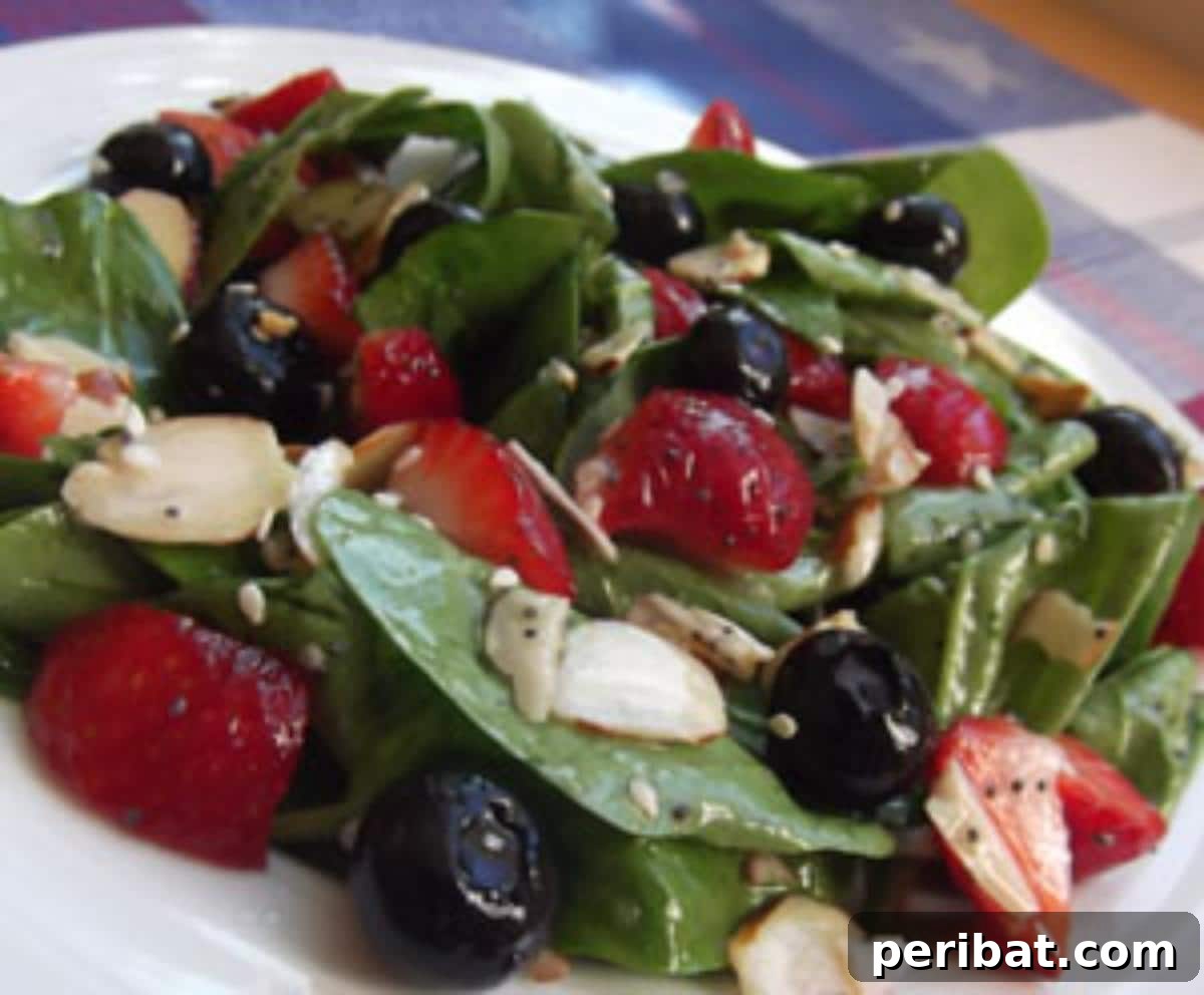 30 Must-Have Sides for Your July 4th Celebration 21 Spinach and Berry Salad