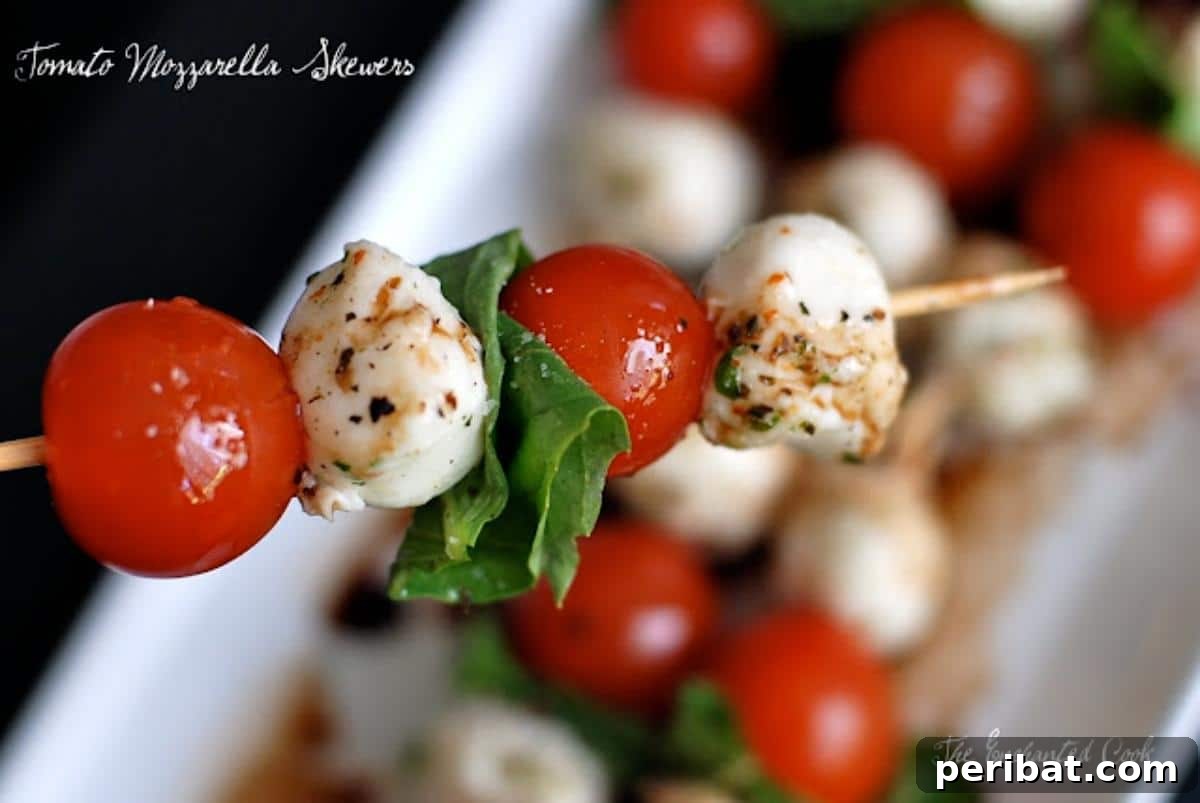 30 Must-Have Sides for Your July 4th Celebration 9 Tomato Mozzarella Skewers