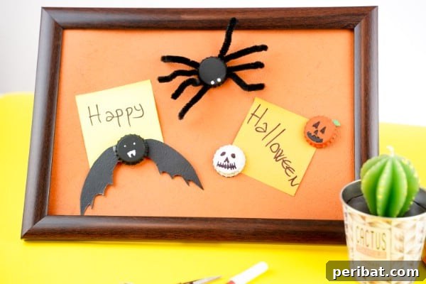 Spooky Fun Bat and Spider Magnets Halloween Craft