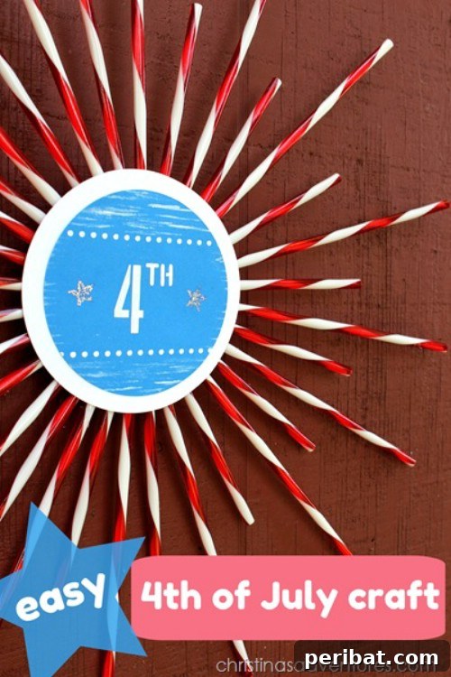 Festive Red, White, and Blue Crafts for an Unforgettable Fourth of July 22 Wall Decoration