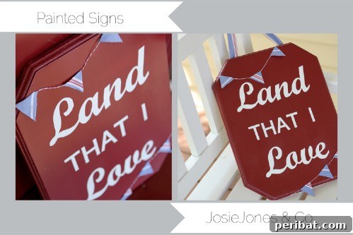 Festive Red, White, and Blue Crafts for an Unforgettable Fourth of July 33 Decorative Sign
