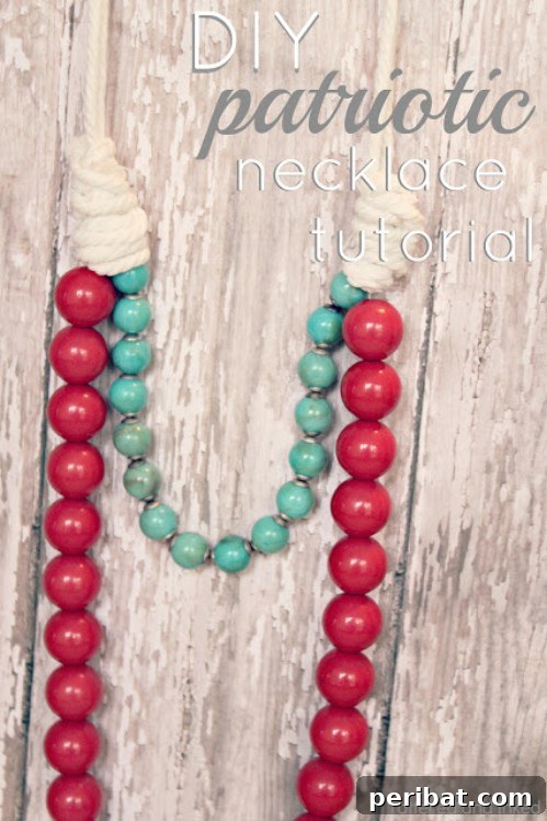 Festive Red, White, and Blue Crafts for an Unforgettable Fourth of July 35 Patriotic Necklace