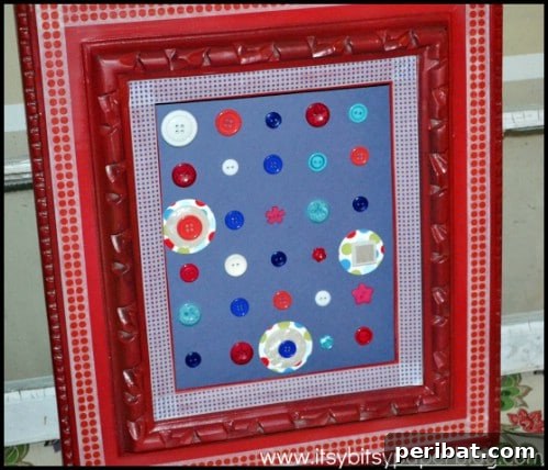 Festive Red, White, and Blue Crafts for an Unforgettable Fourth of July 37 Patriotic Button Art