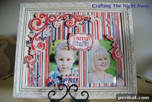 Festive Red, White, and Blue Crafts for an Unforgettable Fourth of July 40 4th of July Magnetic Frame