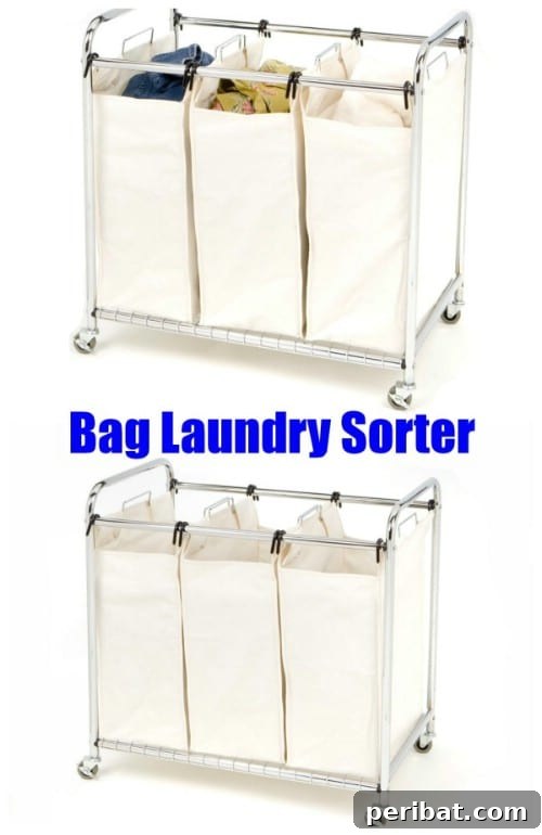 Unlock Your Laundry Room's Potential: 30 Ingenious Storage & Organization Ideas 11 Bag Laundry Sorter