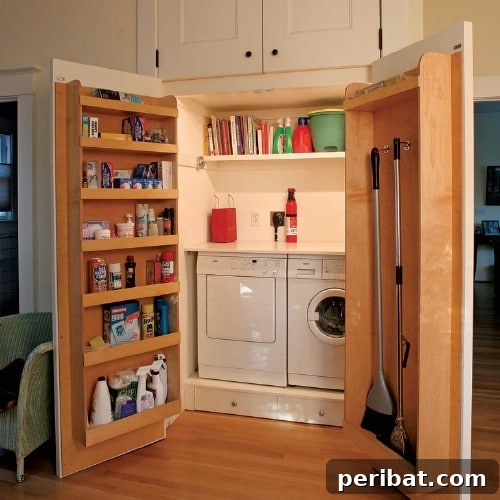 Unlock Your Laundry Room's Potential: 30 Ingenious Storage & Organization Ideas 19 Laundry Closet Conversion