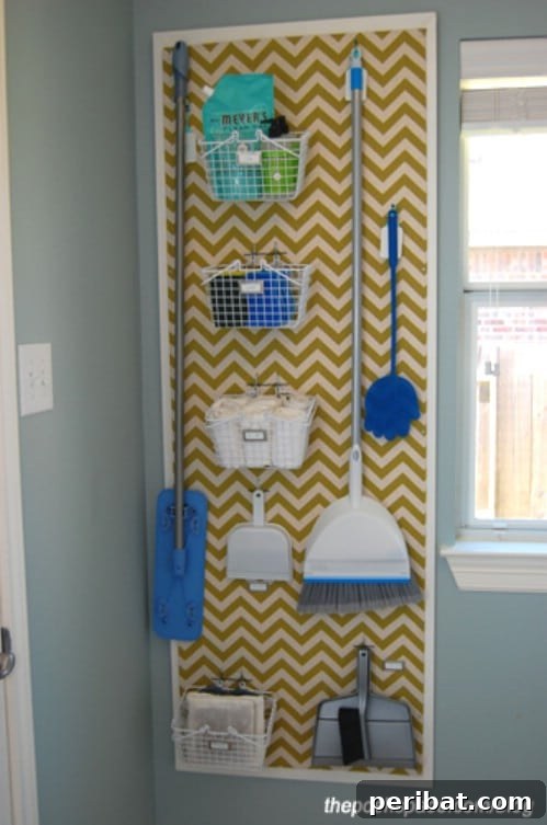 Unlock Your Laundry Room's Potential: 30 Ingenious Storage & Organization Ideas 24 Pegboard Storage