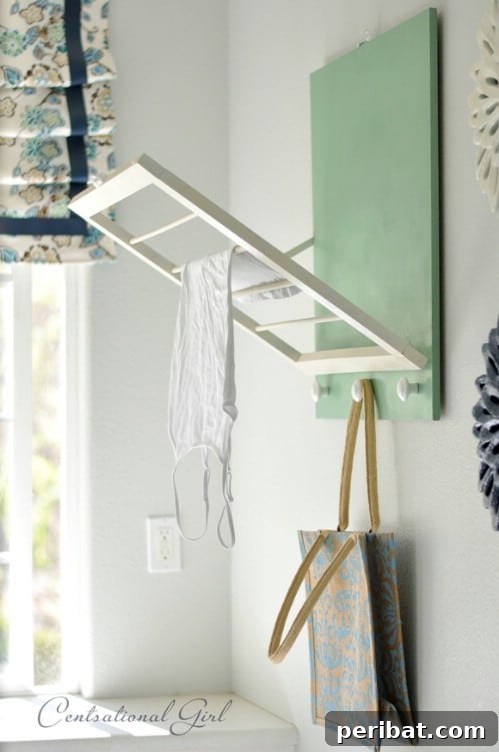 Unlock Your Laundry Room's Potential: 30 Ingenious Storage & Organization Ideas 9 DIY Laundry Room Drying Rack
