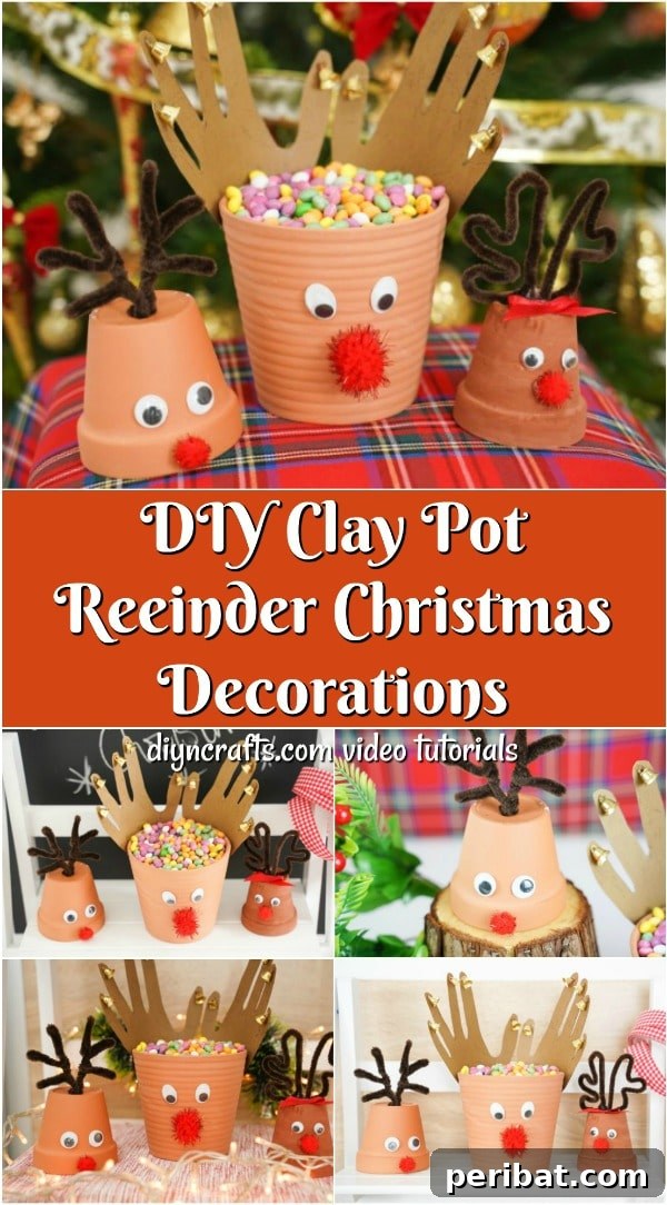 Decorative graphic featuring a small reindeer and festive elements for Christmas crafting.