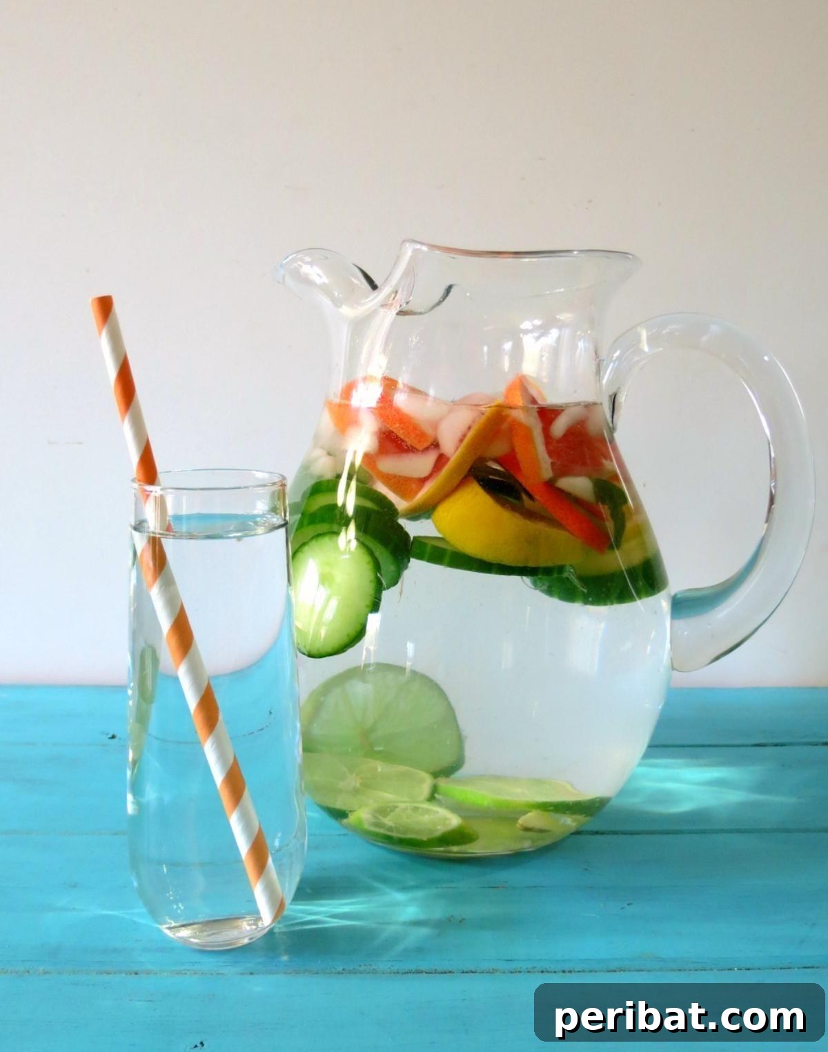 20 Flavorful Detox Waters to Purify Your Body and Melt Fat 14 Peppermint Grapefruit Detox Water