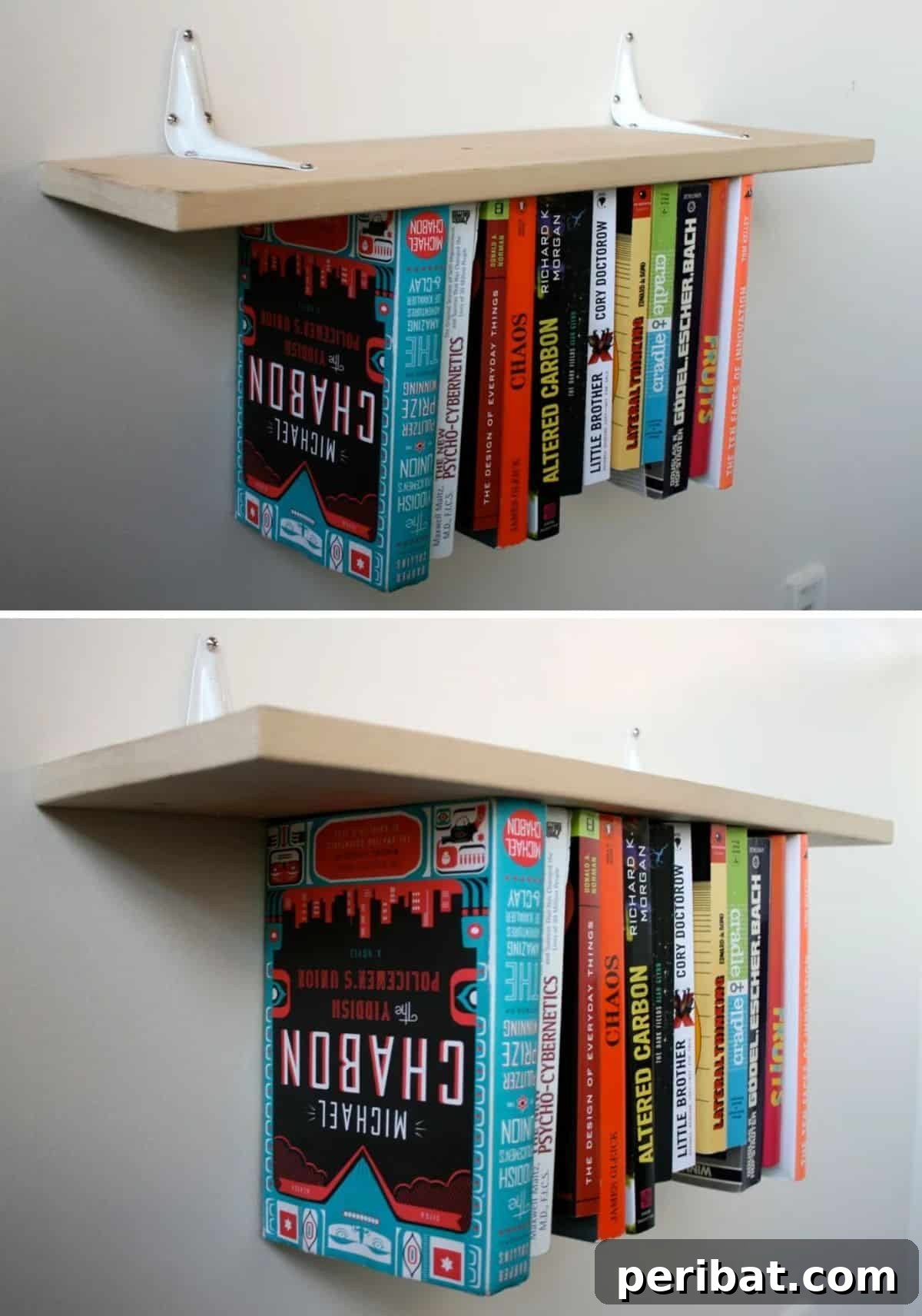 Upside Down Bookshelves