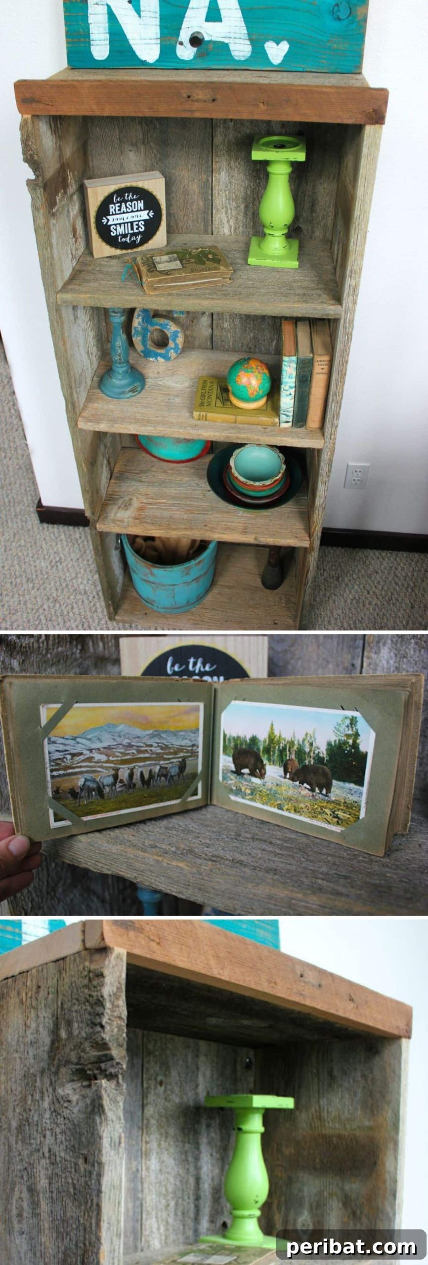 Reclaimed Wood Bookshelf
