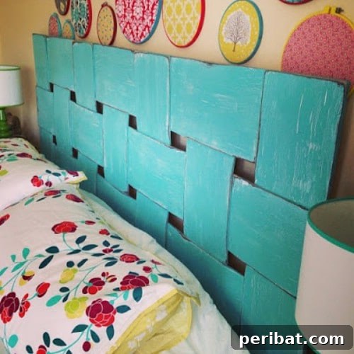 DIY Lattice Look Headboard