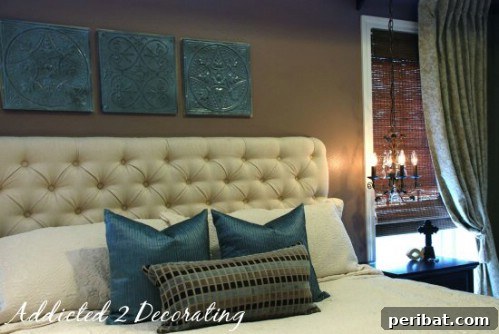 DIY Diamond Tufted Headboard