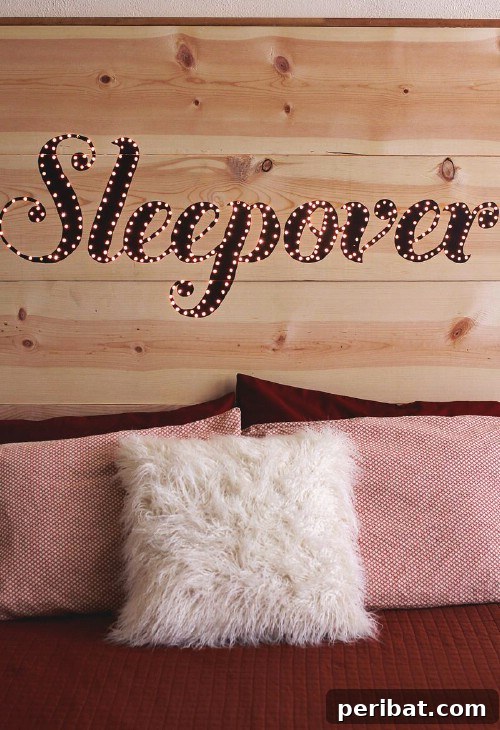 DIY Light Up Headboard